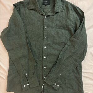 Rodd & Gunn Olive Linen Shirt